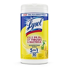Lysol Disinfecting Wipes, Lemon & Lime Blossom, 80 Wipes/Pack