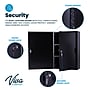 Viva Comfort Large Double Door Medicine Locking Secure Storage Medical Cabinet, 1.7 cu. ft., Black (ADIME999-03-BLK-MK)~#|#~1511C9E9-BF08-41EA-BC2C96CD28556DAC_sc7