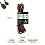 GoGreen Power 12' Extension Cord, 3-Outlet, 16 AWG, Brown (GG-24812-3)~#|#~1514F085-2081-49E6-A7358EC88060AA9C_sc7