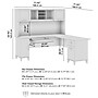 Bush Home Somerset 72" W L Shaped Computer Desk with Hutch, Fresh Walnut (SET001FW)~#|#~15151778-1B8D-4B08-91DA689BAB6B8B76_sc7