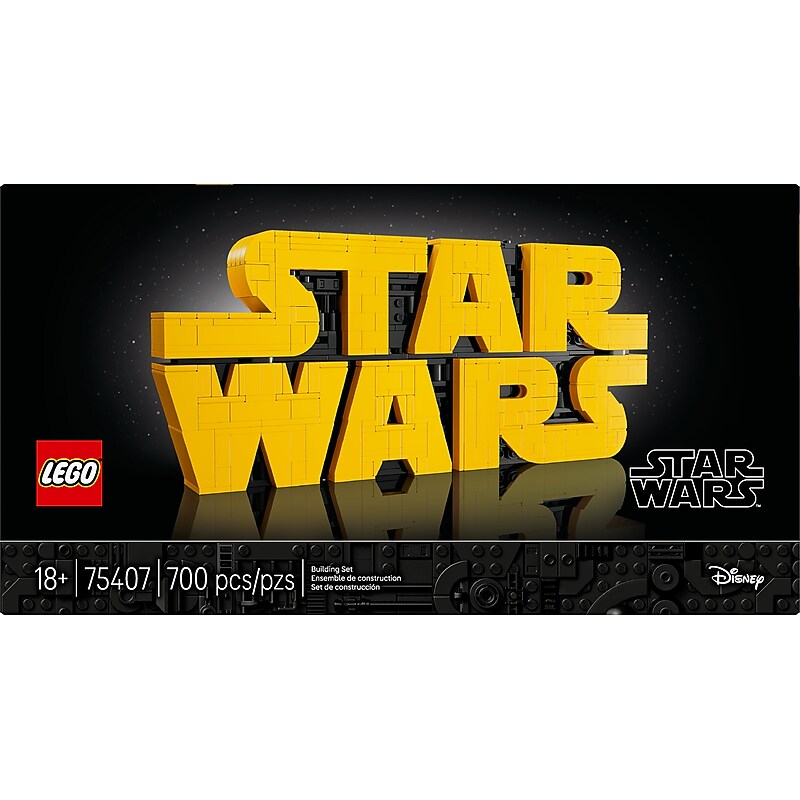 LEGO Star Wars Brick-Built Star Wars Logo 75407, 700 Pieces (75407) image 1