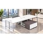 Boss Office Products Simple System 60"W Desk with Storage Cabinet, White, 4/Set (SGSD017-201-WT)~#|#~1524DE09-CBB7-4C91-89EA7B9478CA00F3_sc7