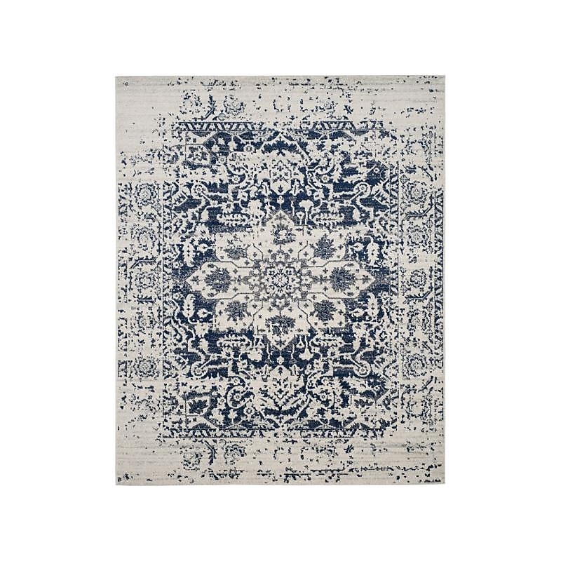 Safavieh Madison Collection 8' x 10' Rectangle Indoor Area Rug, Machine Made, Cream/Navy (MAD603D-8) image 1