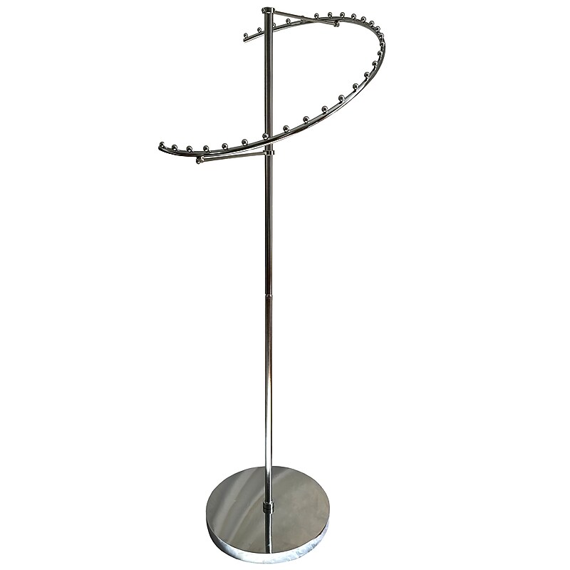 Nahanco Metal Spiral Costumer Accessories Rack, Chrome (K29) image 1