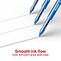 Staples Optiflow+ Rollerball Pens, Fine Point, 0.7mm, Blue Ink, Dozen (ST63317)~#|#~1532E21B-BCFE-49BA-88974E6ED81F7486_sc7