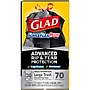 Glad ForceFlexPlus 30 Gallon Trash Bag, 5.31" x 10.06", Low Density, 0.90 mil, Black, 70/Box (70358)~#|#~15382103-9A56-4487-9D1C3F2DCCFF41C1_sc7