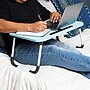 Mind Reader 13.75" x 23.5" MDF/Metal Lap Desk/Laptop Stand With Folding Legs, Blue (LBSTUDY-BLU)~#|#~153B79F9-9087-4032-A7A49EE9369036C6_sc7