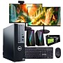Dell Precision Refurbished Desktop Computer with Two 24" Monitors, Intel Core i5-9500, 32GB RAM, 1.5 TB SSD, Windows 11 Pro~#|#~15458B61-40C8-47B0-B263F045850140E0_sc7
