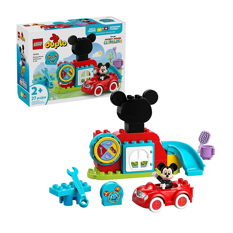 LEGO DUPLO Disney Mickey Mouse Clubhouse & Car, 27 Pieces (10454) image 1