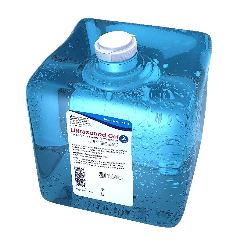 Dynarex Ultrasound Gel, 1.3 gal., Blue, 4/Carton (1243) image 1