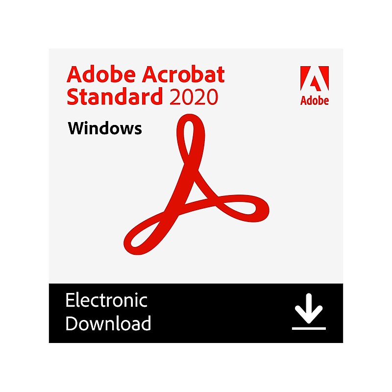 Adobe Acrobat Standard 2020 for 1 User, Windows, Download (ADO951800V520) image 1