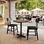 Flash Furniture TopGuard 31.25" Round Wood Dining Table with X-Base, Natural/Black Base (STRD31NATT2222)~#|#~155701B7-06FF-4BF7-9693267E229F73F0_sc7
