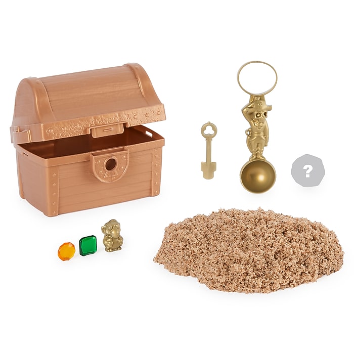 ③★特選♡贈答品★1.5kg超【GIFT♡箱入り10石☆ゴールデンカルサイト】♡ Kinetic Sand Buried Treasure Set, Multicolored (6064300) | Staples