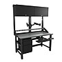 Safco TechWorks 60"W x 30"D Heavy-Duty Workstation with Monitor Arms & Keyboard Tray (TWTYP16TBLKSTGMBK)~#|#~156181E1-3B51-49D1-9512B54EDA342367_sc7