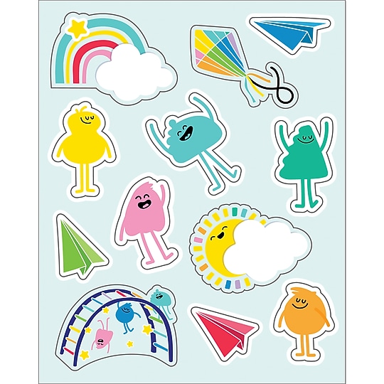 Carson Dellosa Education Happy Place Shape Stickers, Multicolored, 72/Pack, 12 Packs/Bundle (CD-168319-12)~#|#~15673146-69E1-48A2-AE124671CB66D0DF_sc7
