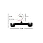 Nahanco 8" Snap Grip Skirt/Slack Hanger, Chrome Hook, Black, 200/Pack (2686-8)~#|#~156CF76B-D735-4273-A4854C6F93767682_sc7