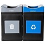 Commercial Zone Avante Polyethylene Dual-Stream Trash and Recycling Center, 110-Gallon, Multicolored (787201MSA)~#|#~156E9D3C-69B3-478A-8BBCEE7116361D99_sc7