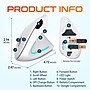 Delton KB450/S12 Ergonomic Wireless Mechanical Keyboard and Vertical Mouse Combo, Linear Switches, White (DKBE450MWKT1)~#|#~1571A574-C041-442B-94FA88BDD8D4A85D_sc7