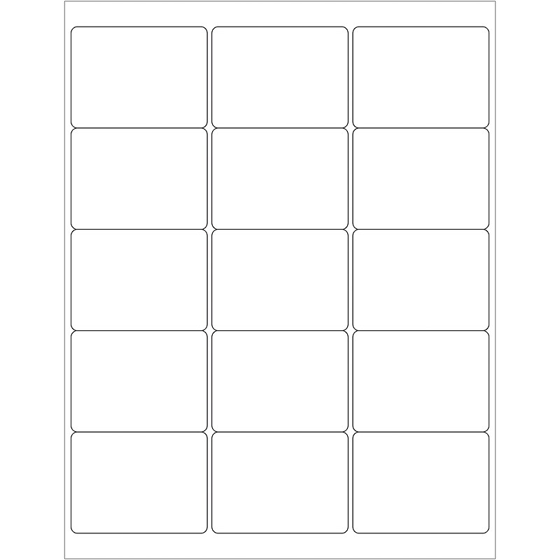 Tape Logic Laser/Inkjet Address Labels, 2.6875" x 2", White, 1500/Carton (LL114) image 1