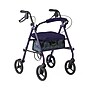 Medline Basic Steel Folding Rollator, Universal, Navy (MDS868SKNM) ~#|#~15763386-2C31-48EA-A0A64C1F0C9878F1_sc7