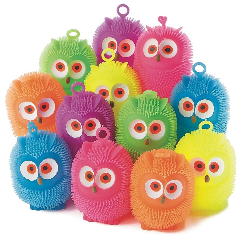 S&S Owl 4" Puffer Balls, 12/Pack (NL111) image 1