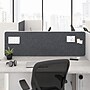 Bush Business Furniture Hustle 17"H x 58"W Tackboard for 60" Cubicle Desk, Cool Charcoal (HUP158CL-03)~#|#~157DF20A-BCE7-4460-B8B0156C5BB10511_sc7