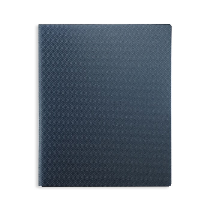 Staples 2-Pocket Plastic Presentation Folder, Blue (21624-CC/20644