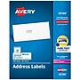 Avery Sure Feed Laser Address Labels, 1" x 2 5/8", Matte White, 30 Labels/Sheet, 250 Sheets/Box, 7500 Labels/Box (45160)~#|#~158BCA96-7060-4DD5-8AABD39DBA41B668_sc7