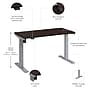 Bush Business Furniture Move 40 Series 48"W Electric Height Adjustable Standing Desk, Mocha Cherry/Cool Gray (M4S4824MRSK)~#|#~1592597A-B0C2-402A-B465660E1E88AB2E_sc7
