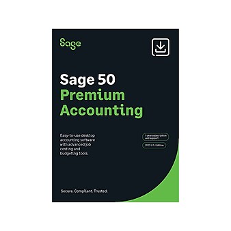 Sage 50 Premium Accounting for 1 User, Windows, Download (PPAS12023ESDCSRT)