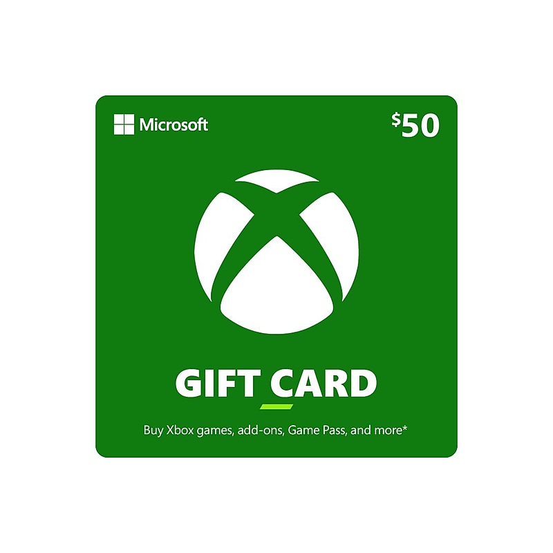 Microsoft Xbox Cash eGift Card $50 image 1