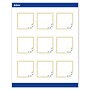 Avery Gold Double Border with Florals Matte Blank Card, White, 90/Pack (S00-DMY)~#|#~15982498-38C9-4EF9-A51363B25AAEF7A6_sc7