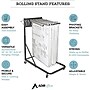 AdirOffice Steel Blueprint Vertical File Rolling Storage Stand, Black (613-BLK-KIT1)~#|#~159911EC-30EF-4DFD-833365EC39540E6F_sc7