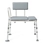 Medline Bath Bench, Fixed Arm, Padded Back Rest, Aluminum Frame, 400 lb. Capacity (G3-100KBPX1)~#|#~159D9292-66A6-488E-9F2C2C6C9E603B85_sc7