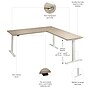 Bush Business Furniture Move 60 Series 72"W L Shaped Adjustable Standing Desk, Natural Elm (M6SL7278NEWK)~#|#~159E799C-1C6F-4ECC-9590B34E4FE4CD37_sc7