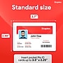 Staples Magnetic Badge Holders, 2.25" x 3.5", Vinyl, Clear, 25/Pack (51925)~#|#~15A0E180-6E47-4D83-9D3C869F30816BD3_sc7
