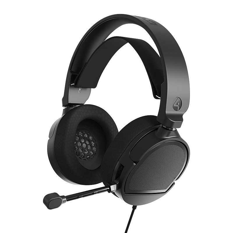 4Gamers Eclipse Stereo Gaming Over-the-Ear Headset, 3.5mm, Black (XP-ECLIPSE-4G) image 1