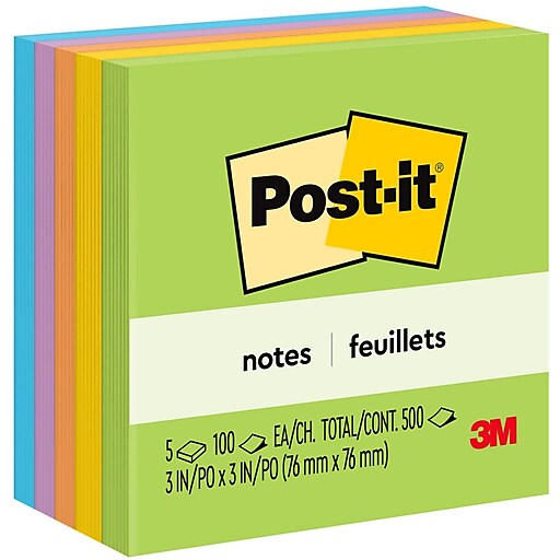 Post it Pop Up Notes 3 in x 3 in 18 Pads 100 SheetsPad Clean Removal Floral  Fantasy Collection - Office Depot