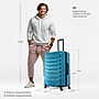 InUSA Endurance 28" Hardside Suitcase, 4-Wheeled Spinner, TSA Checkpoint Friendly, Teal (IUEND00L-TEA)~#|#~15ABDE21-AA09-4813-BE7221FA9AC1613D_sc7