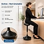Uncaged Ergonomics Wobble Stool Armless Vinyl Active Stool, Black (WSL-B)~#|#~15B245EA-2BD6-41D9-B5D82C1BD82B0DA5_sc7
