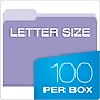 Oxford Recycled File Folder, 1/3-Cut Tab, Letter Size, Lavender, 100/Box (1521/3LAV)~#|#~15B307E5-9DC2-4101-81C5B01993EF6C3F_sc7