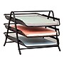 Mind Reader 3-Tier Stackable Paper Desk Tray Organizer, Metal Mesh, Black (3TPAPER-BLK)~#|#~15B47D7A-85D8-40BC-8015B31A8E99C7AD_sc7