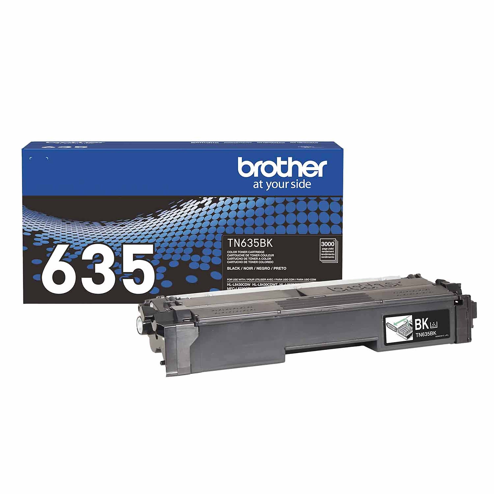 Brother TN635 Standard Yield Black Toner Cartridge, Prints Up to 3,000 Pages (TN635BK) Sansujyuku sansujyuku.com