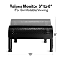 Staples TECH Adjustable Stand, Up to 24" Monitor, Black (29008)~#|#~15BC7898-112D-4870-98A500D6C6D09E12_sc7
