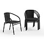 Flash Furniture Rattan Stacking Patio Chairs, Black, 4/Pack (4TLH037BK)~#|#~15BD545C-1F5E-4027-97515A9F018E9608_sc7