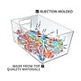 Azar Extra Large Storage Bin, 6.5" x 13"x 9.5", Clear, 4/Pack (556239-4PK)~#|#~15BEFACF-AA1B-4034-B513F5A54057CA33_sc7