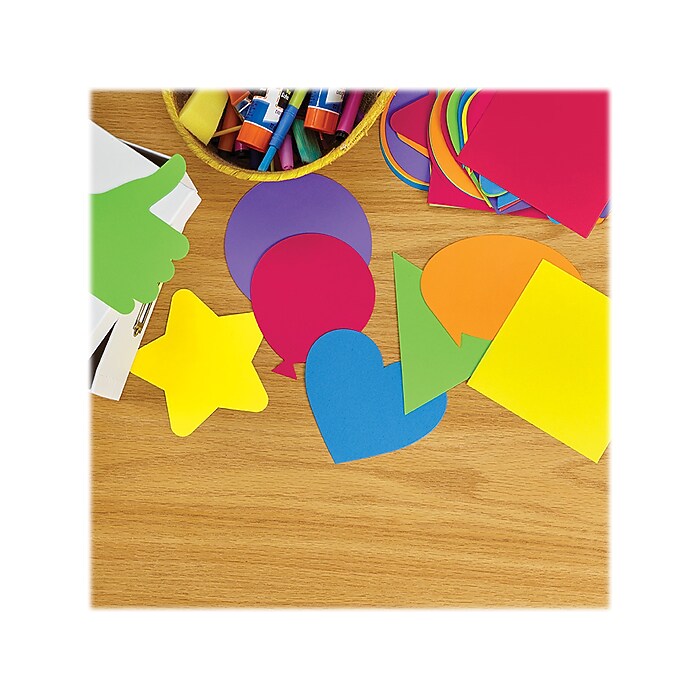 Astrobrights Cardstock Shapes, 48/Pack (91077) | Staples