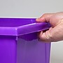 Storex Polypropylene/PP 4 Gallon Classroom Storage Bin, 7.9" x 11.3" x 13.6", Purple, 3/Bundle (STX61481U06C-3)~#|#~15C6641E-E5E8-45C1-A5C092A7A00296AE_sc7