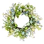 National Tree Company 20" Flowering Blue and Green Easter Wreath (RAE-EA8A37244-1)~#|#~15C7CF82-C9C7-4DD1-8E0E59C4C5A59073_sc7