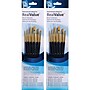 Princeton RealValue Short Handle Mixed Media Synthetic Taklon Variety Brush Set, 6/Set, 2 Sets/Bundle (PBXPR9137-2)~#|#~15CA2296-F3B6-40C7-8DB183C5666BD8E1_sc7